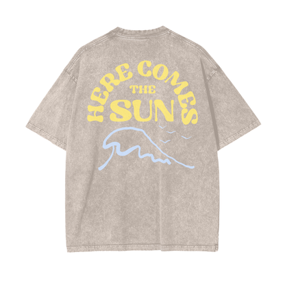 The Sun Unisex Oversize Snow Washed T-Shirt
