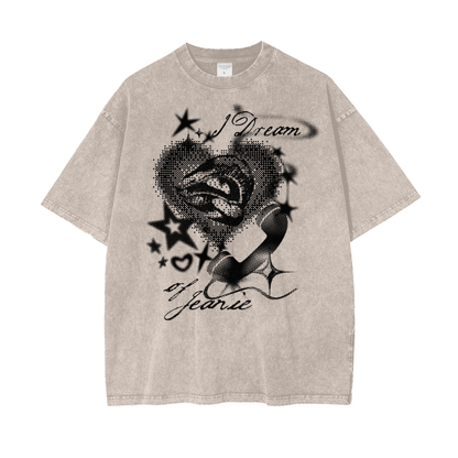Dream of Jeanie Unisex Oversize Snow Washed T-Shirt
