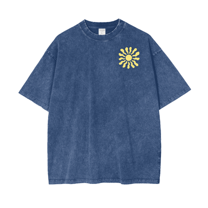 The Sun Unisex Oversize Snow Washed T-Shirt