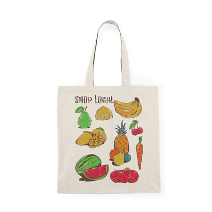 Local Fruits Natural Tote Bag