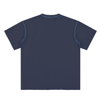 Hypnotic Eyes Unisex Reversible Frayed T-shirt