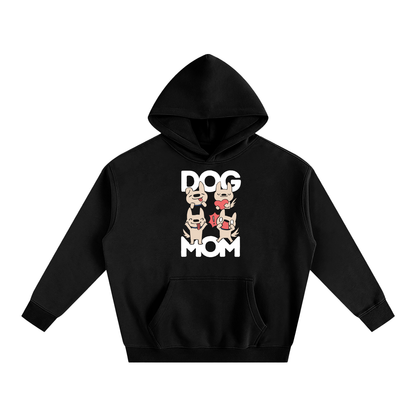 Dog Mom Oversize Fleeced Hoodie