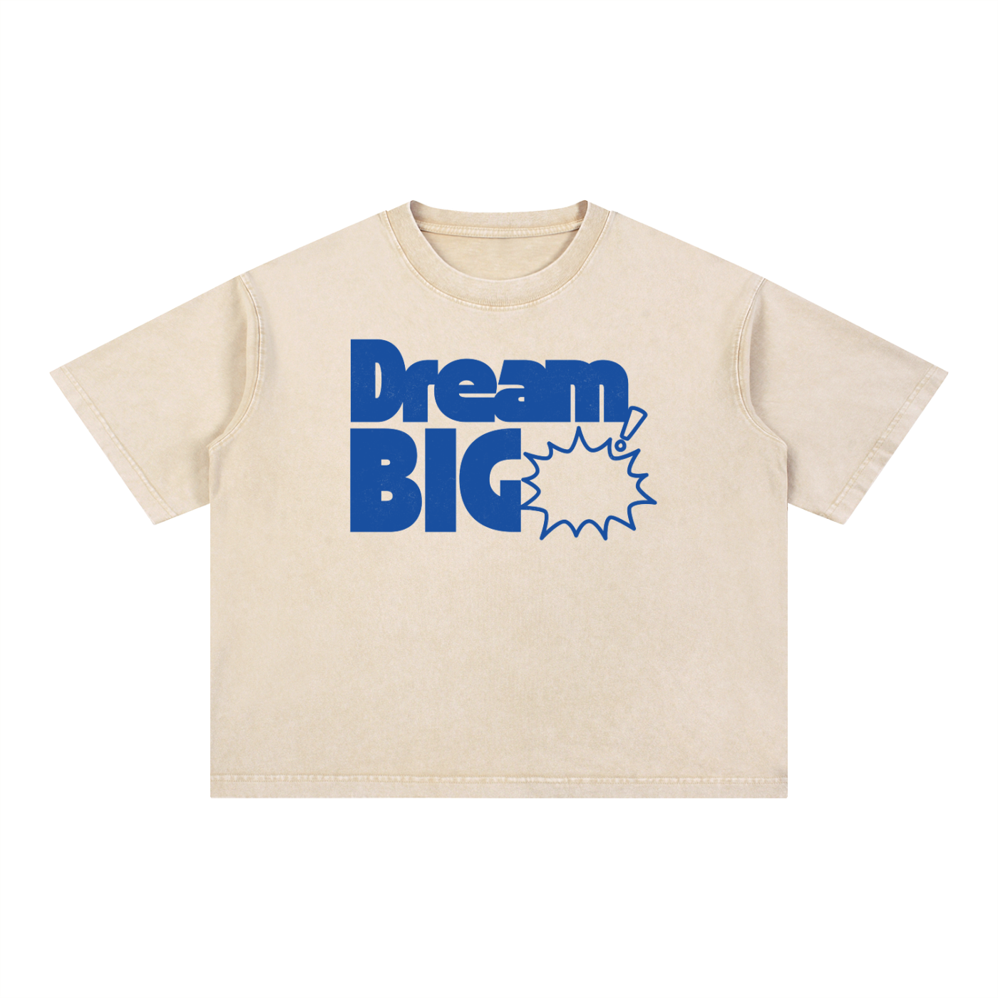 Dream Big Unisex Mineral Wash Boxy T-Shirt