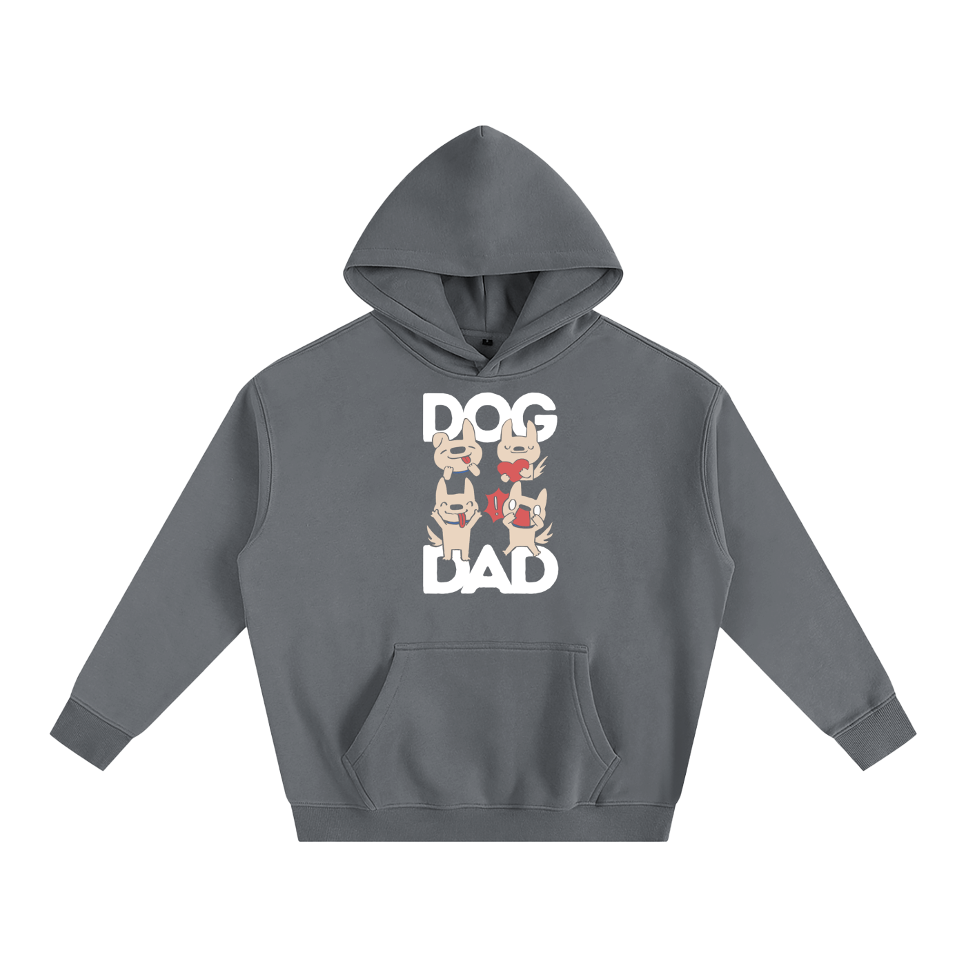 Dog Dad Unisex Oversize Fleeced Hoodie