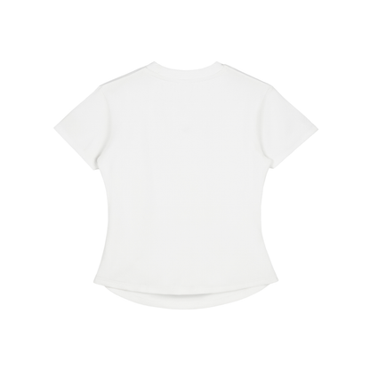 Cosmic Love Faux Embroidered Vintage Washed Femme Fit Cotton T-Shirt