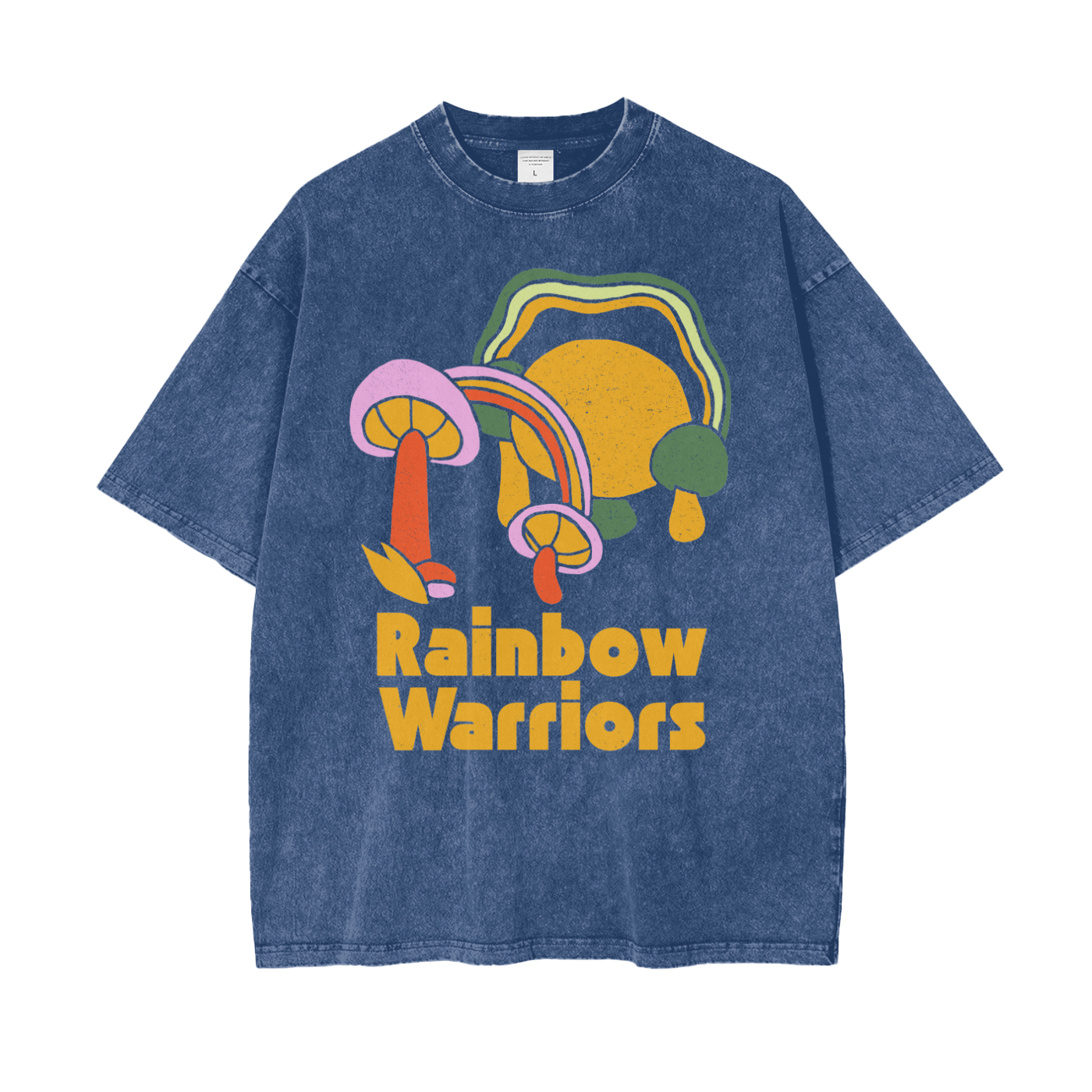 Rainbow Warriors Unisex Oversize Snow Washed T-Shirt