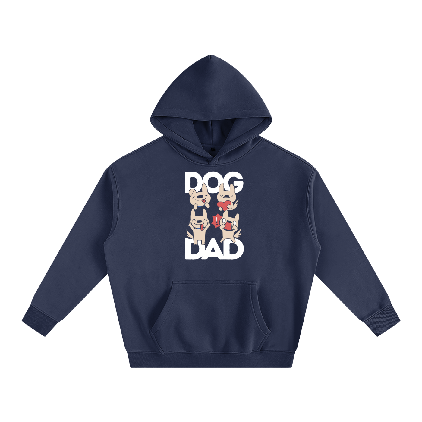 Dog Dad Unisex Oversize Fleeced Hoodie
