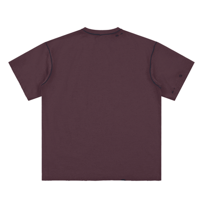 Hypnotic Eyes Unisex Reversible Frayed T-shirt