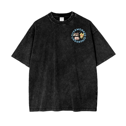 Animal Farm Unisex Oversize Snow Washed T-Shirt