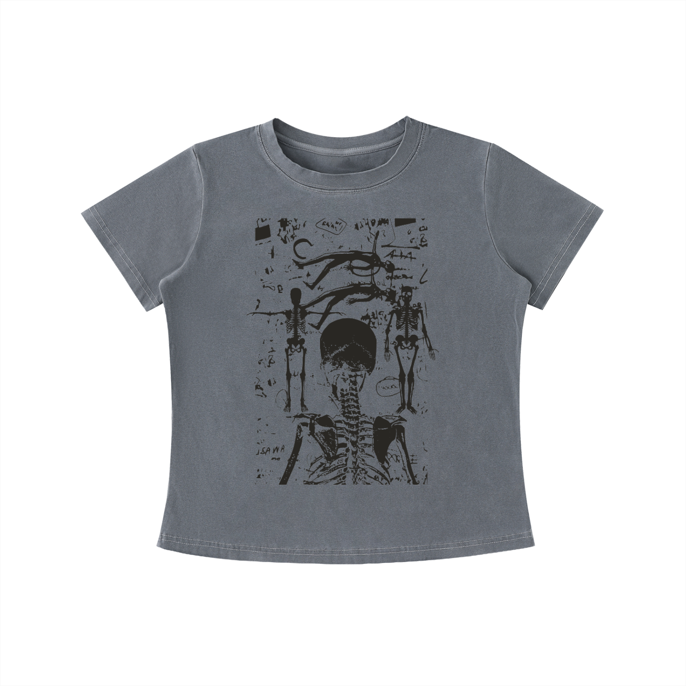 Skeletal Study Vintage Wash Slim Fit T-shirt