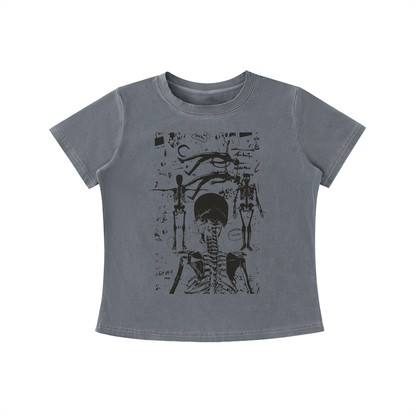 Skeletal Study Vintage Wash Slim Fit T-shirt