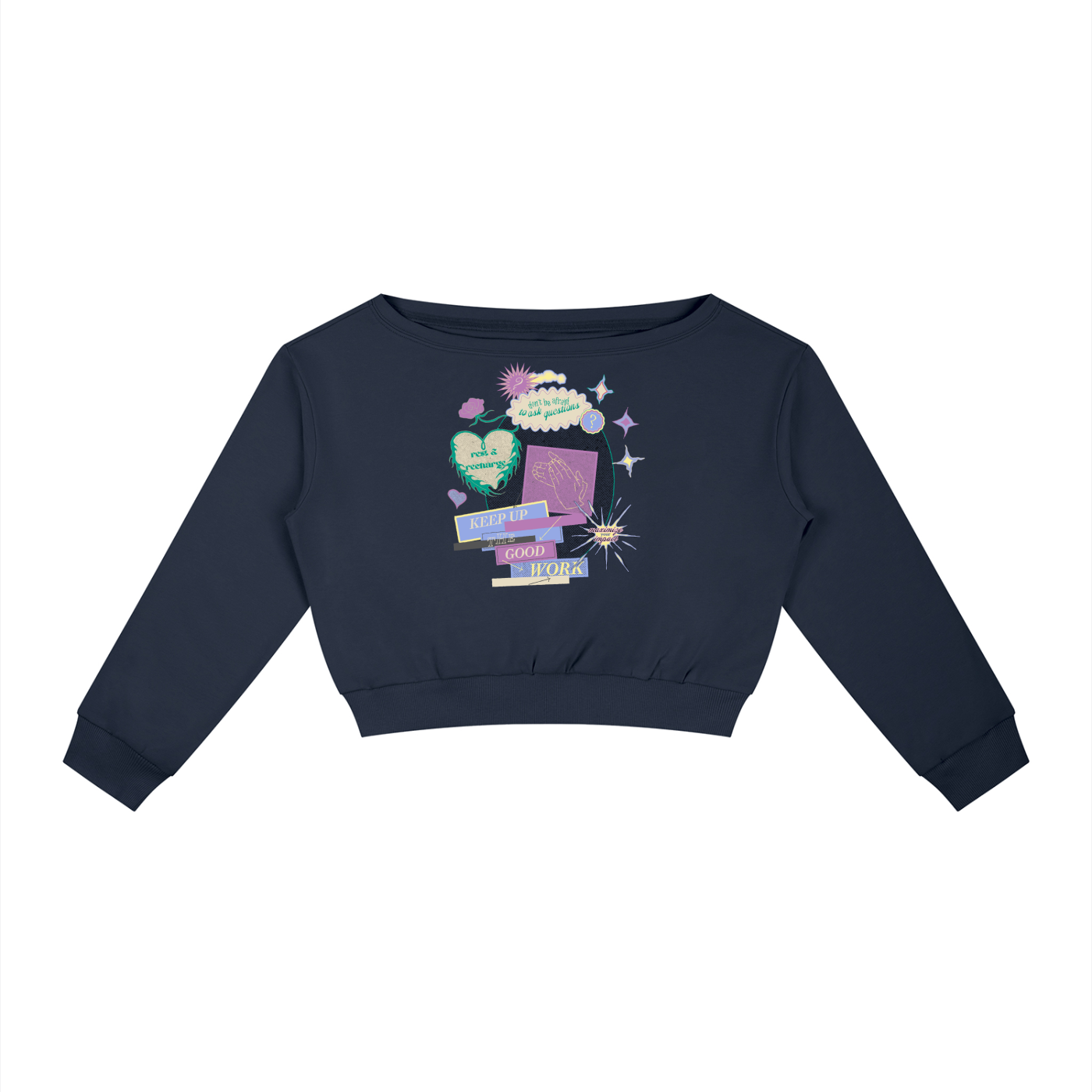 Good Work Women's Off-Shoulder Sweatshirt