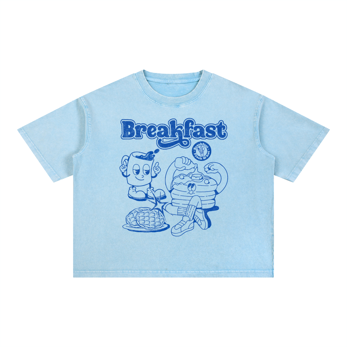 Breakfast Club Mineral Wash Unisex Boxy T-Shirt