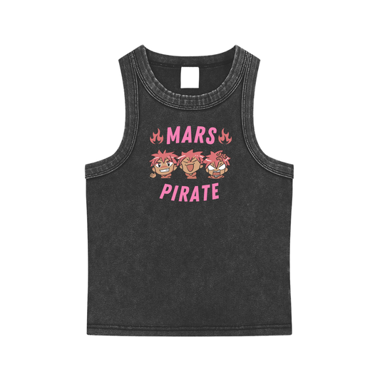 Mars Pirate Snow Washed Tank Top