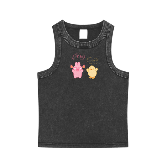 Kawaii Fight Snow Washed Tank Top
