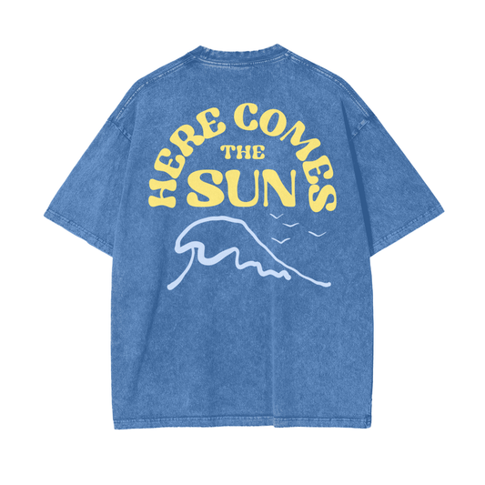The Sun Unisex Oversize Snow Washed T-Shirt