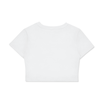 Raccoon Game Petite Cotton Crop Top
