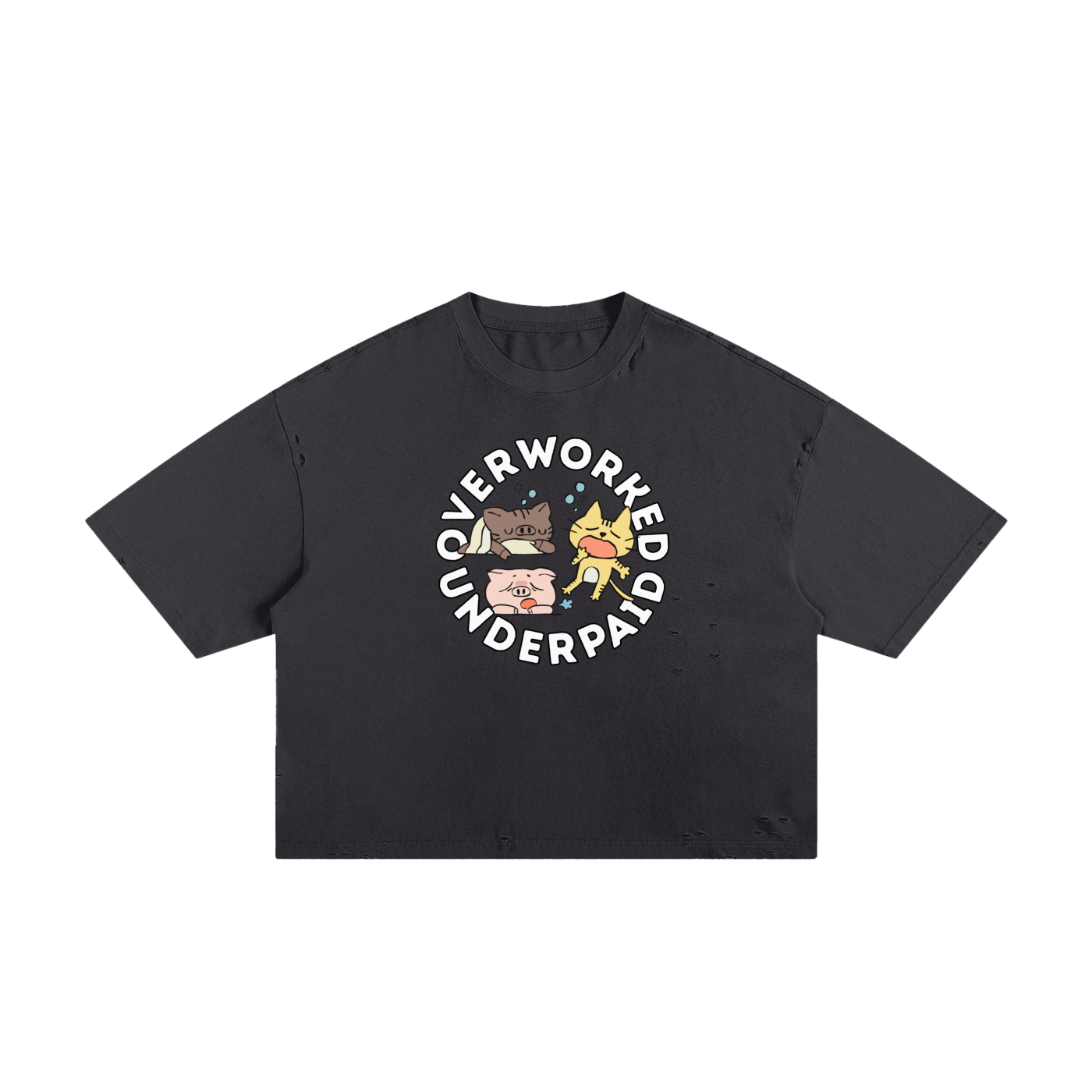 Animal Farm Unisex Classic Frayed Boxy Tee