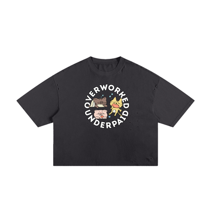 Animal Farm Unisex Classic Frayed Boxy Tee