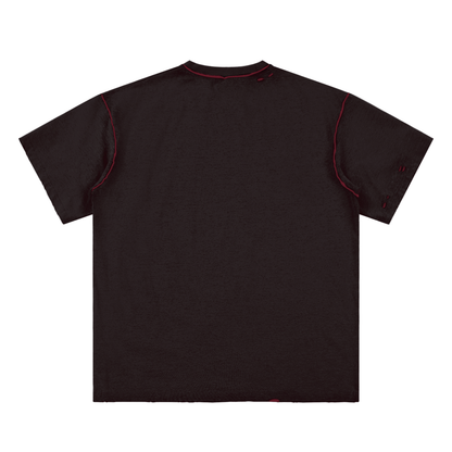 Demons Unisex Reversible Frayed T-shirt