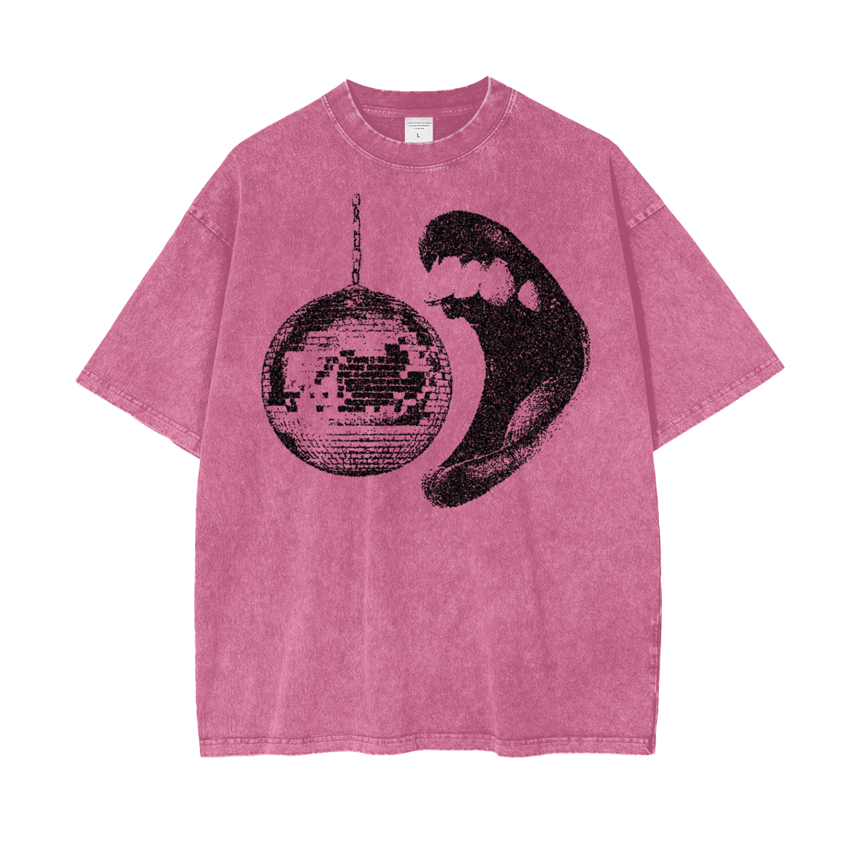 Disco Gumball Unisex Oversize Snow Washed T-Shirt