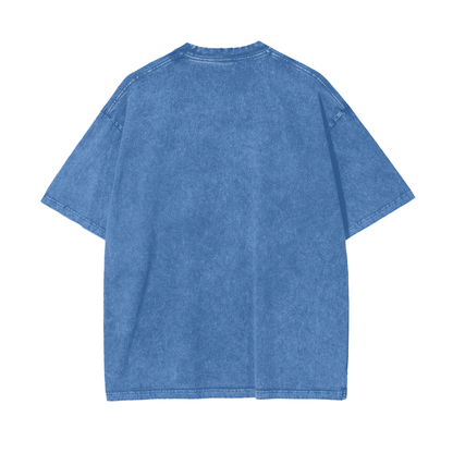 Planet Power Unisex Oversize Snow Washed T-Shirt