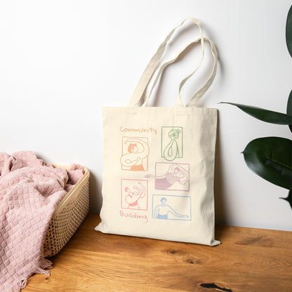 Community Building Cotton Canvas Tote Bag