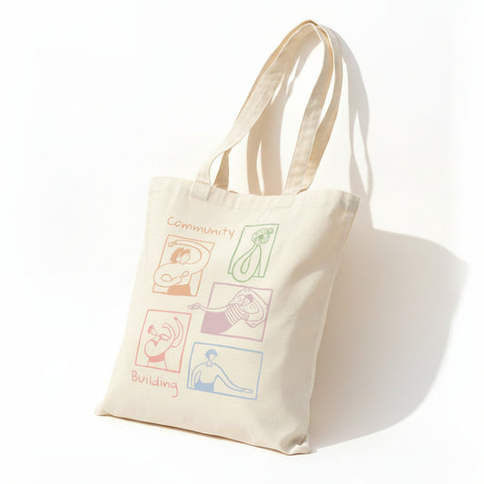 Community Building Cotton Canvas Tote Bag