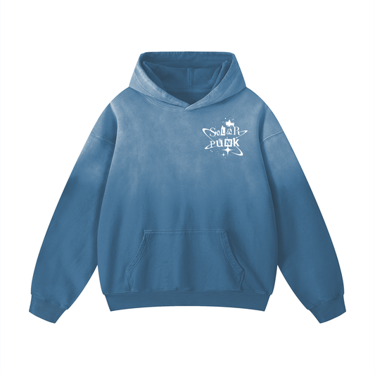 Solar Punk Rising Sunfade Oversized Hoodie