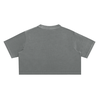 Anime Sour Mood Snow Washed Crop Top