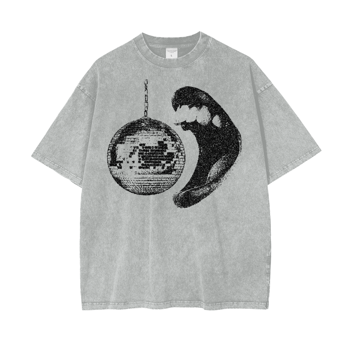 Disco Gumball Unisex Oversize Snow Washed T-Shirt