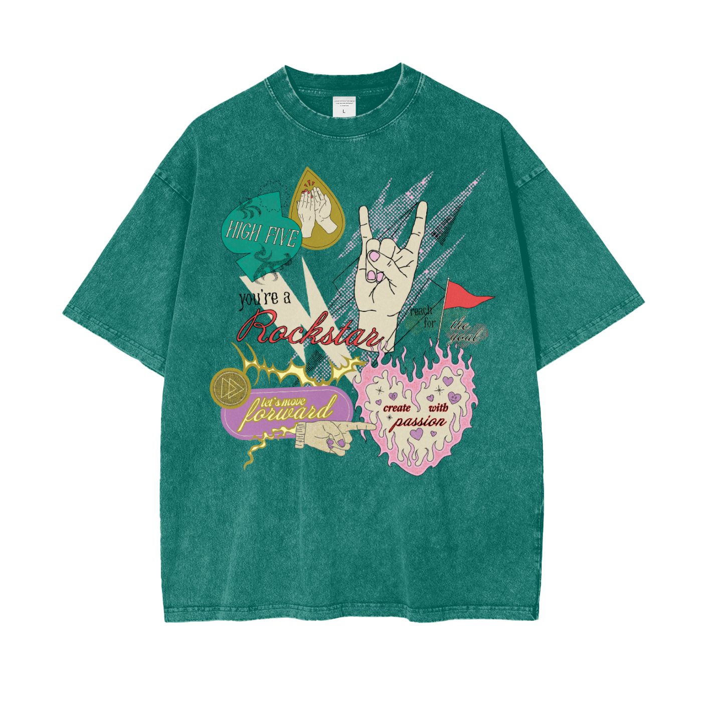 Rockstar Unisex Oversize Snow Washed T-Shirt