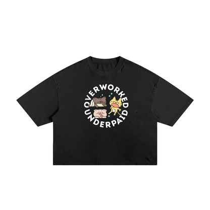 Animal Farm Unisex Classic Frayed Boxy Tee