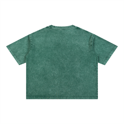 Book Club Mineral Wash Unisex Oversized Boxy Cotton T-Shirt