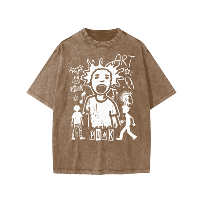 Art Boy Wonder Snow Washed Kids' T-shirt