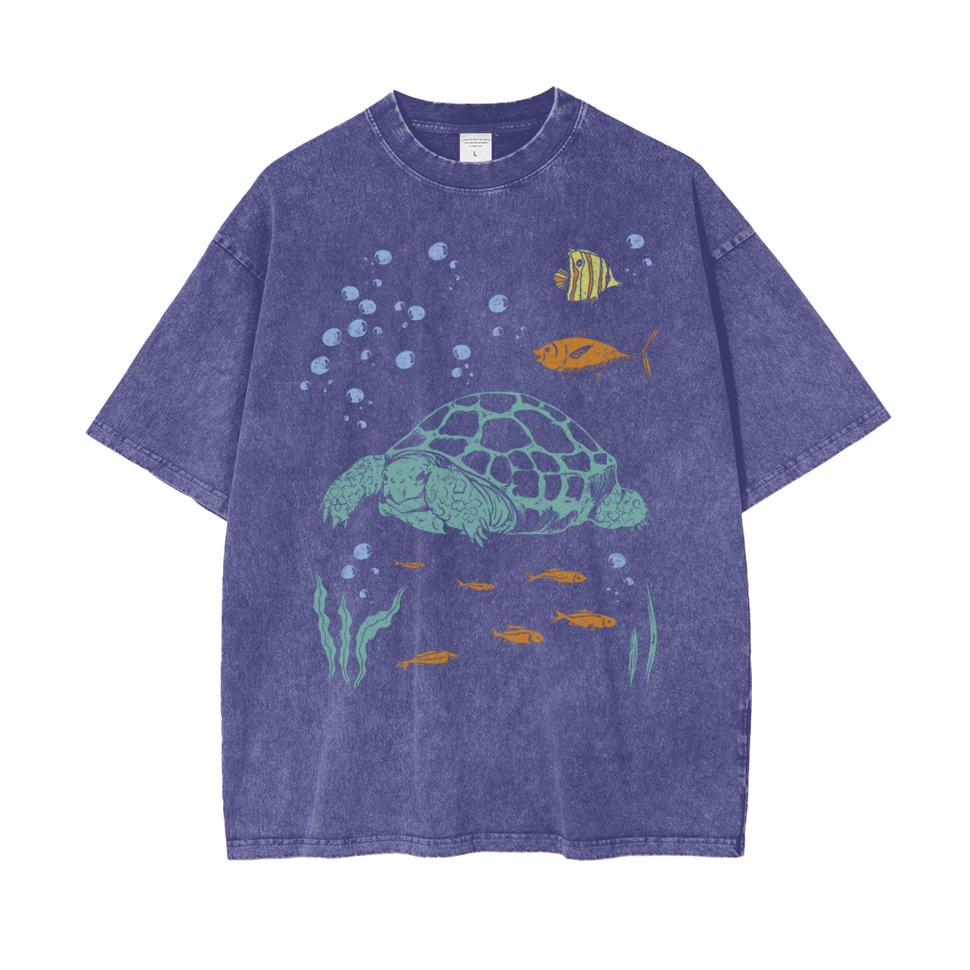 Sea Turtle Unisex Snow Washed T-Shirt