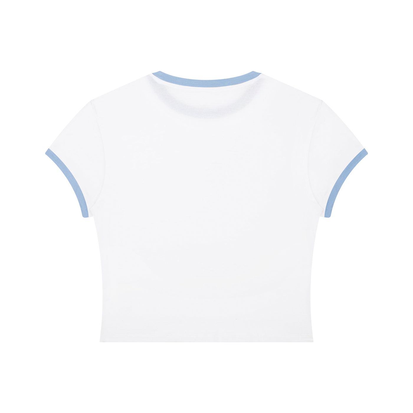 Bubble Pop Retro Women's Slim Fit Color Rib T-Shirt