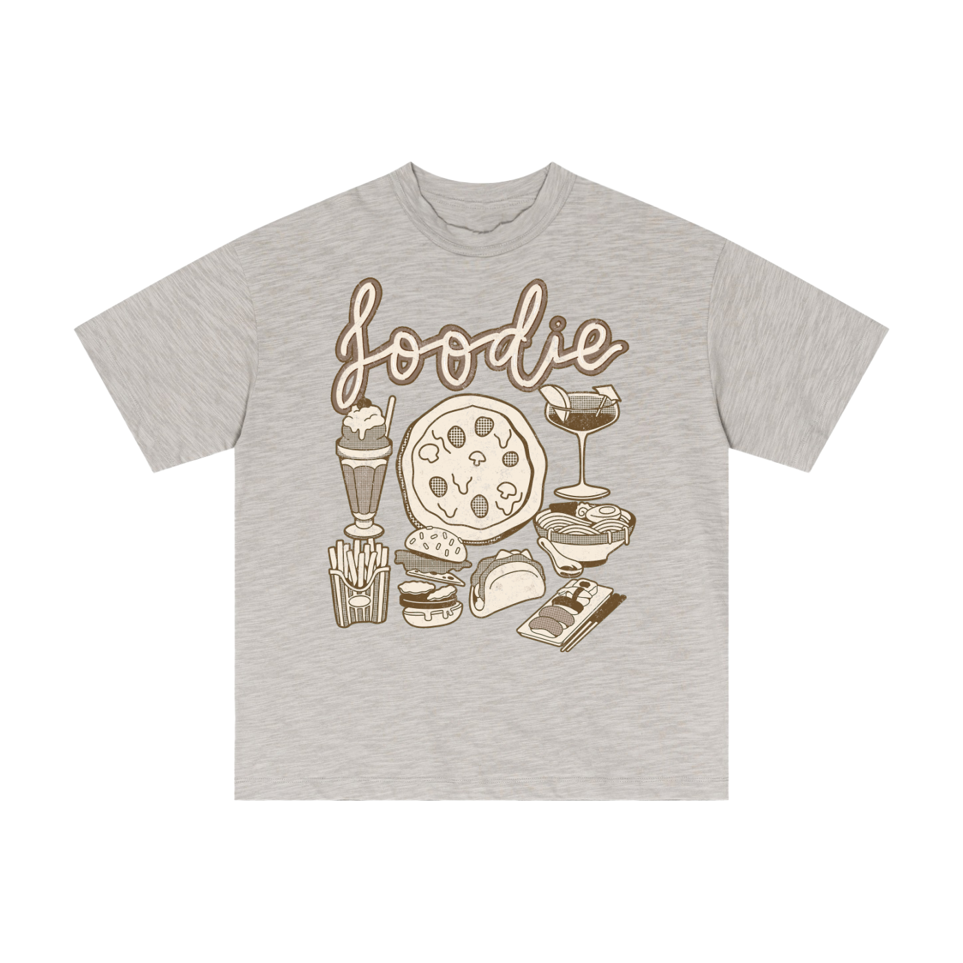 Foodie Lightweight Slub Cotton T-Shirt