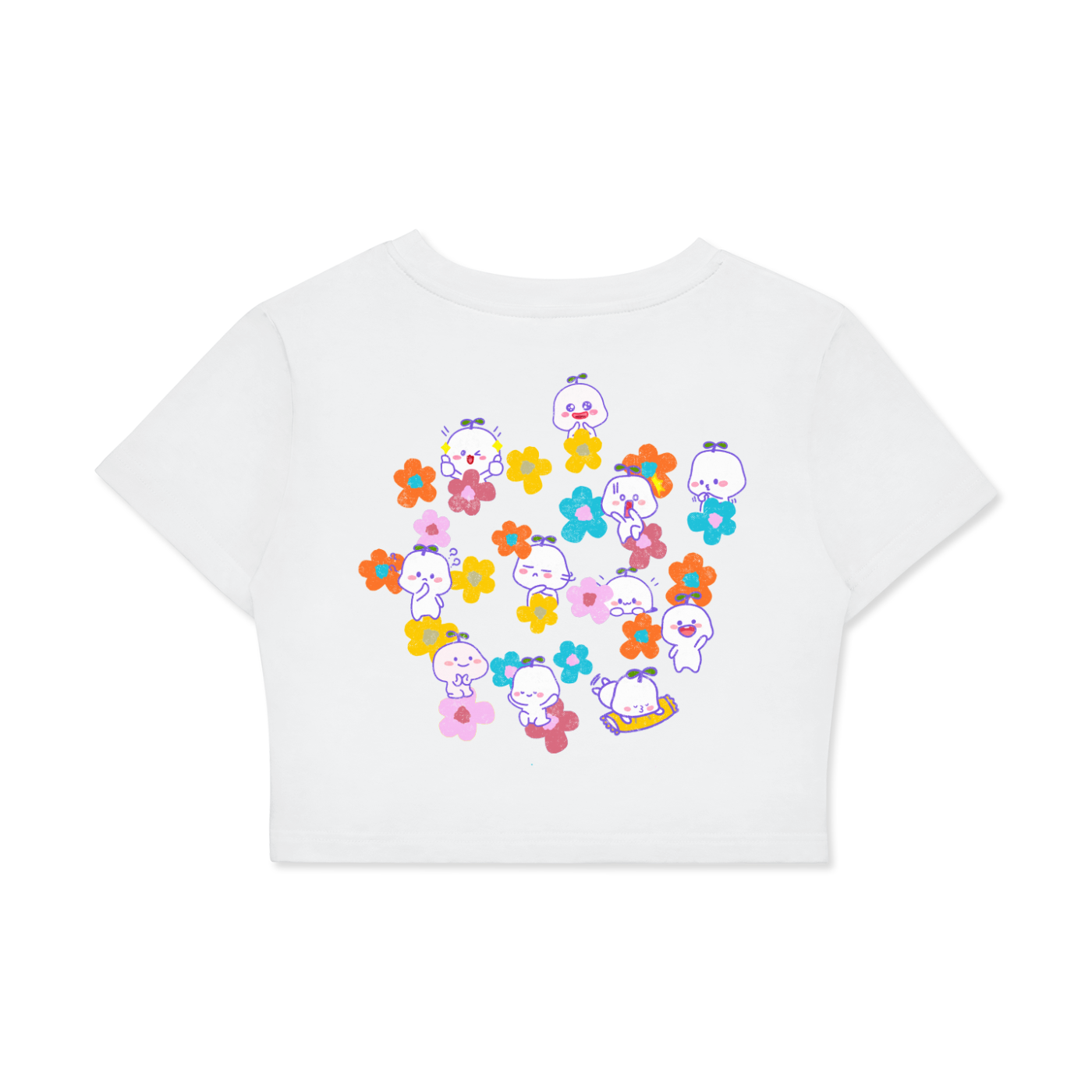 Flower Sprites Petite Cotton Crop Top
