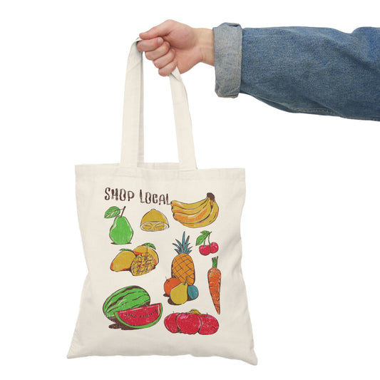 Local Fruits Natural Tote Bag