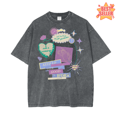 Good Work Unisex Oversize Snow Washed T-Shirt