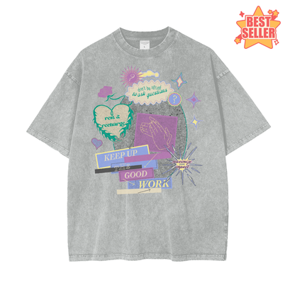 Good Work Unisex Oversize Snow Washed T-Shirt