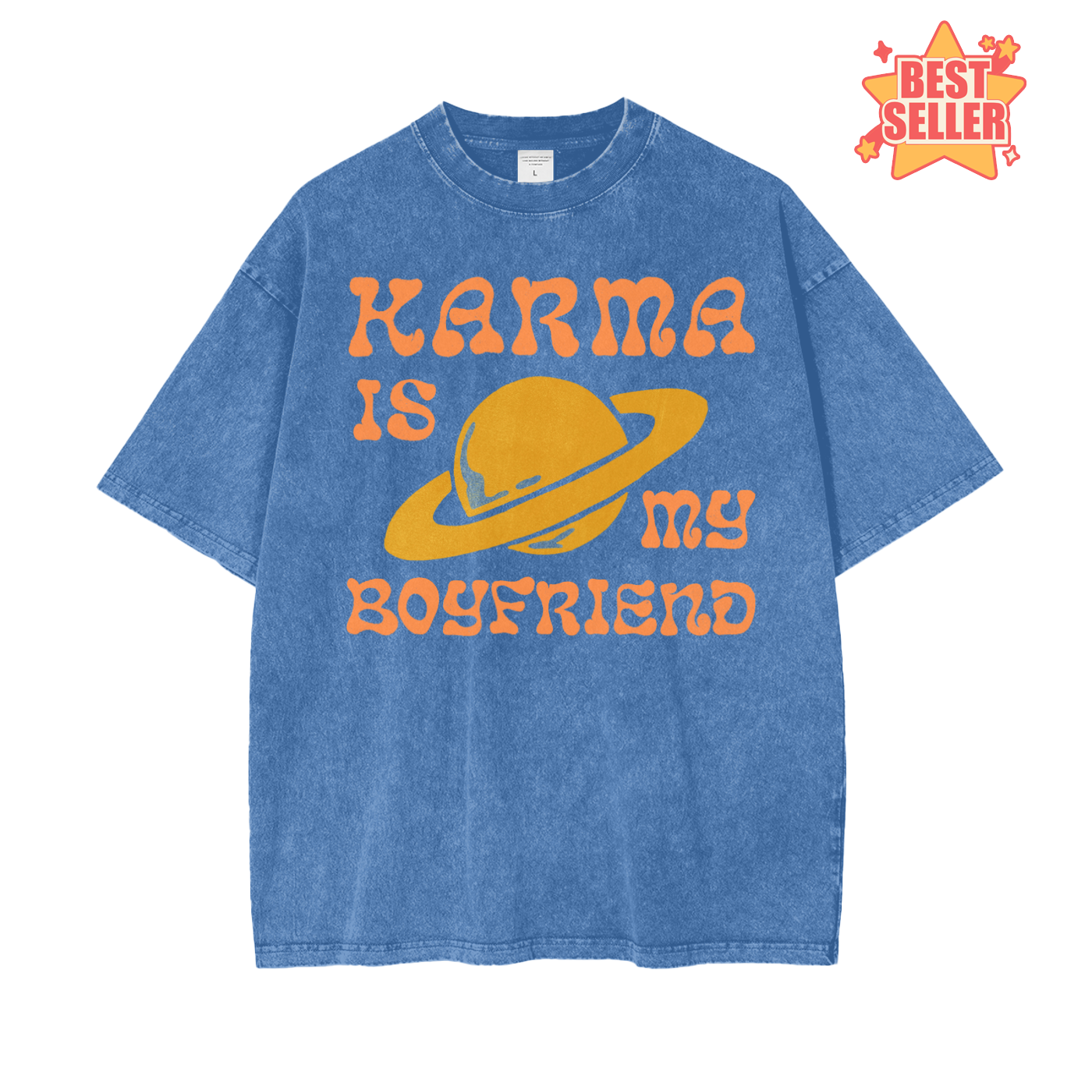 Karma Boyfriend Oversize Snow Washed T-Shirt