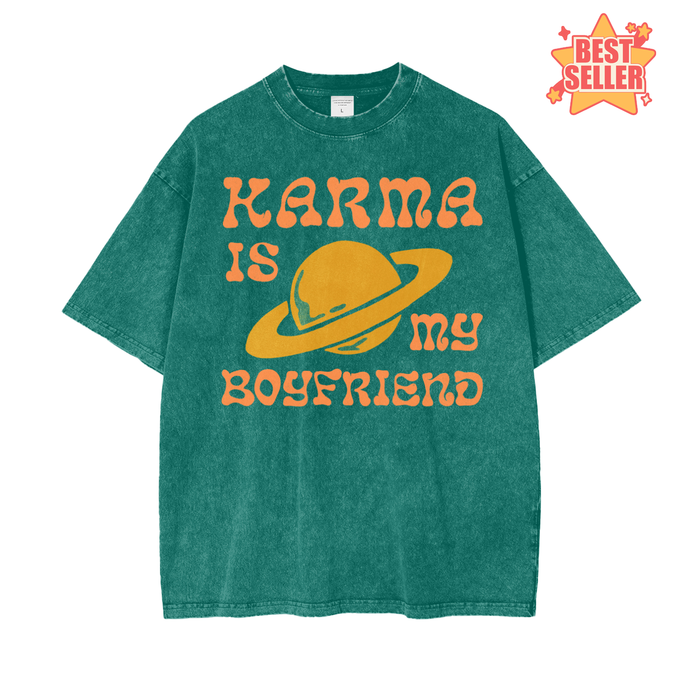 Karma Boyfriend Oversize Snow Washed T-Shirt