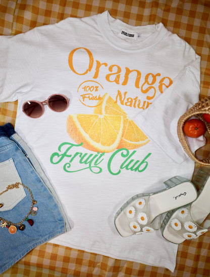 Orange Fruit Club Unisex Quick-Dry Relaxed Fit T-Shirt