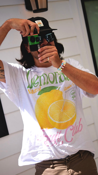 Lemon Fruit Club Lightweight Slub Cotton T-Shirt