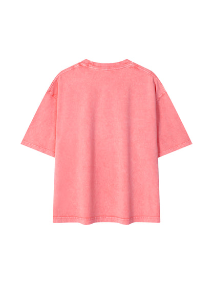Baddie Mineral Wash Boxy Cotton T-Shirt