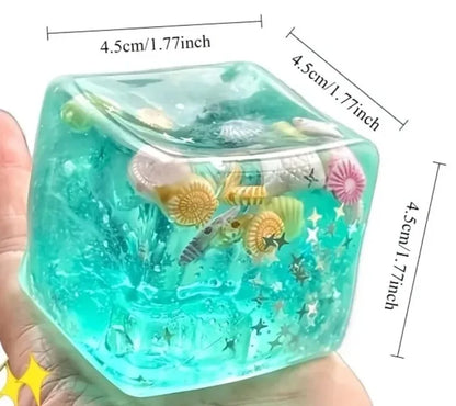 Squishy Ocean Block Stress Ball Sensory Relief Fidget Toy