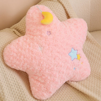 Kawaii Pastel Moon Star Cute Decor Pillow Plush