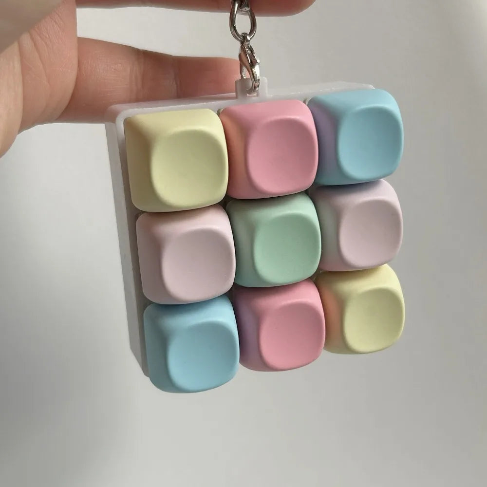 Pastel Finger Keyboard Push Pop Game Relief Desk Game Fidget Toy